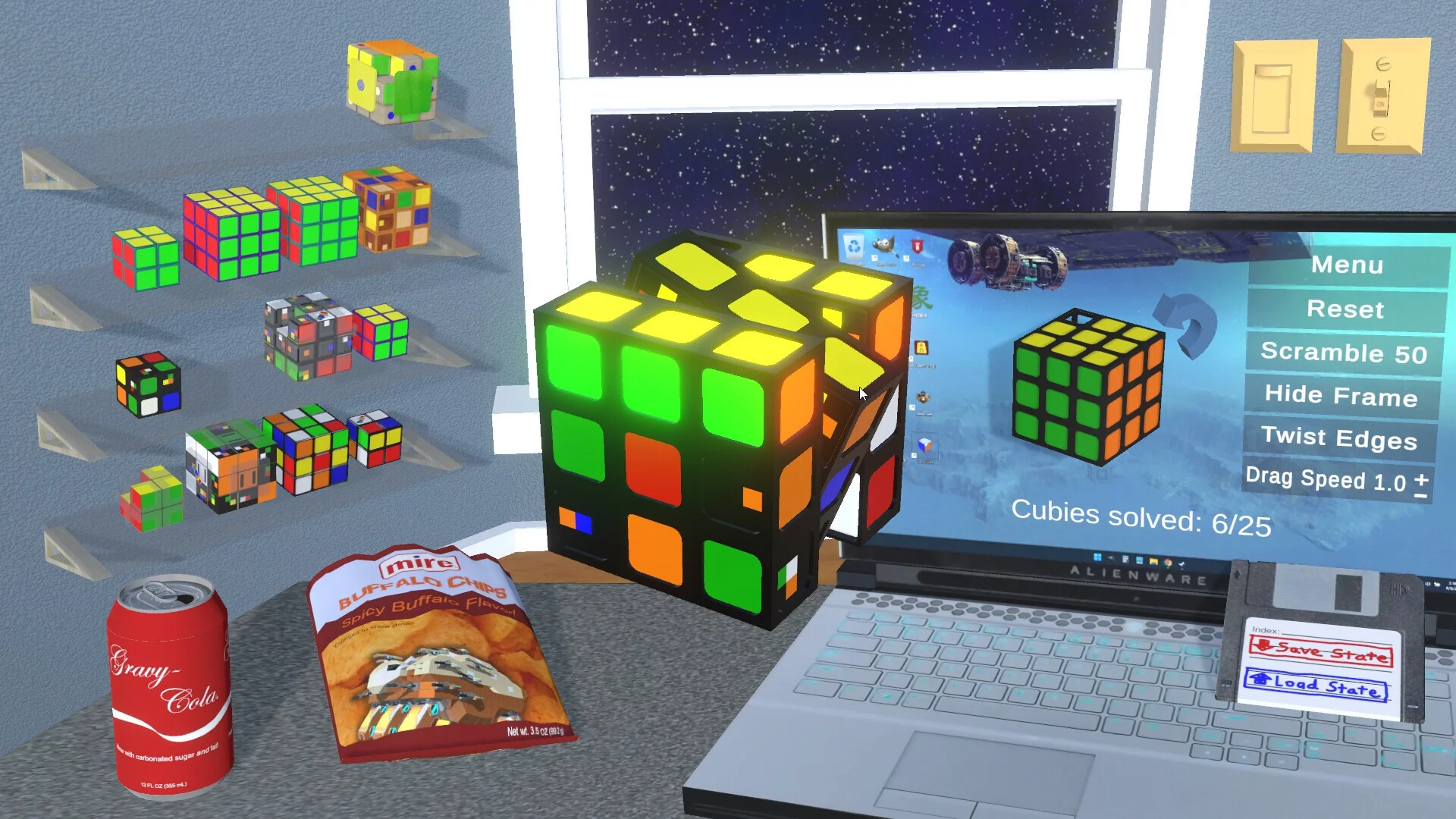 Изображение игры: Glow Cubes