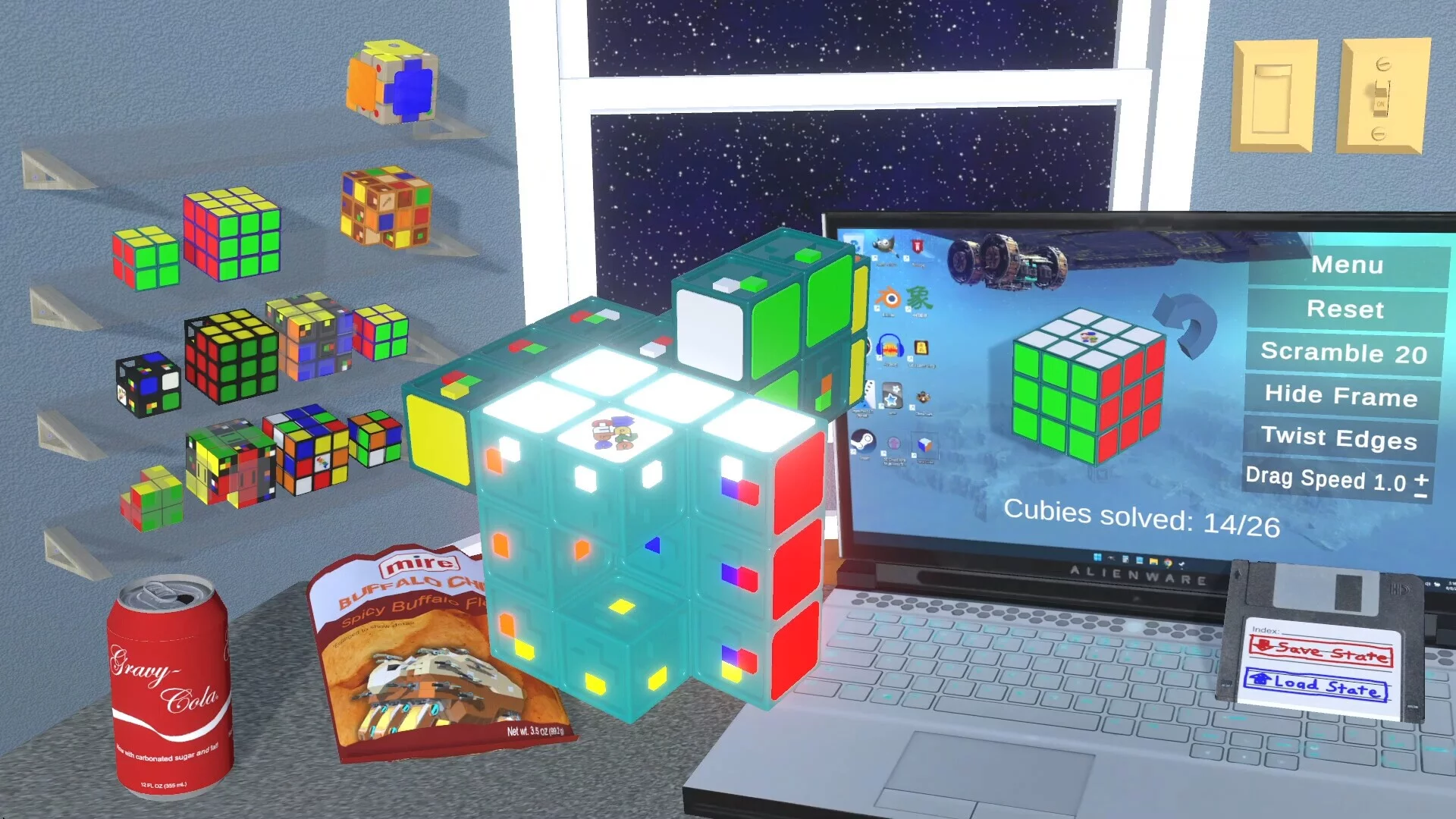Изображение игры: Glow Cubes
