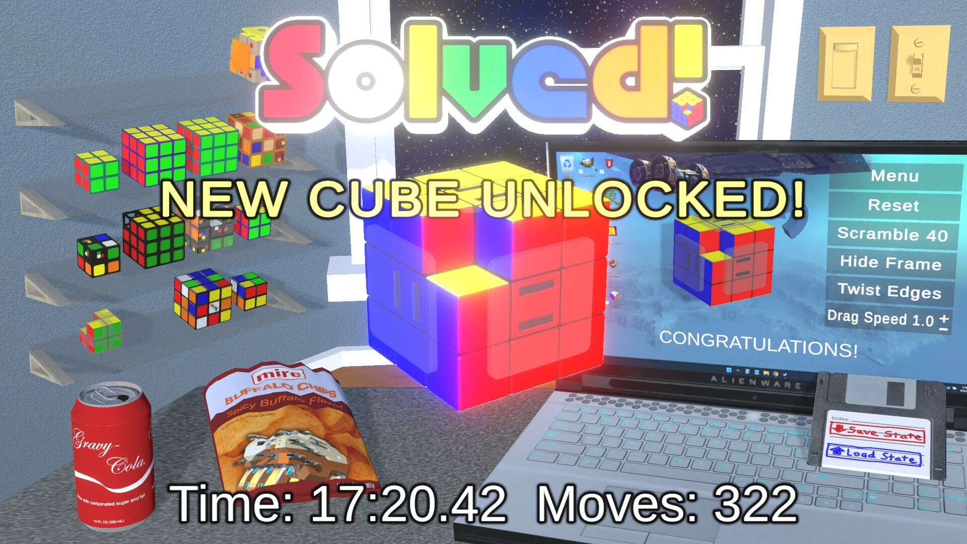 Изображение игры: Glow Cubes