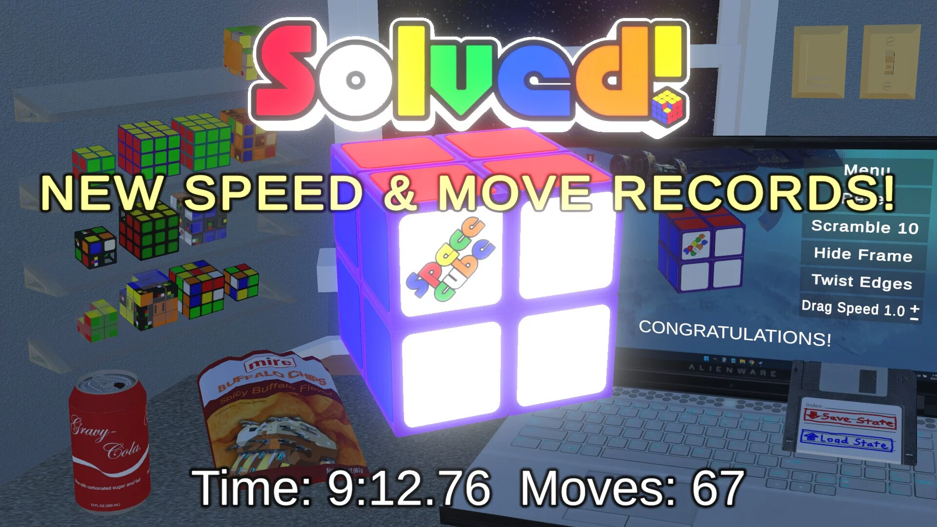 Изображение игры: Glow Cubes
