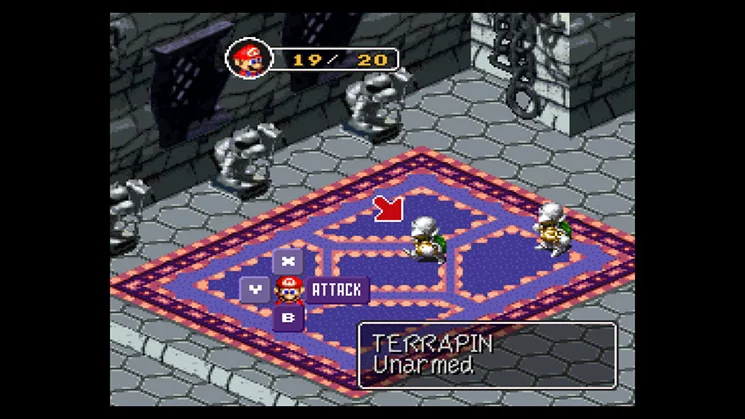 Изображение игры: Super Mario RPG: Legend of the Seven Stars