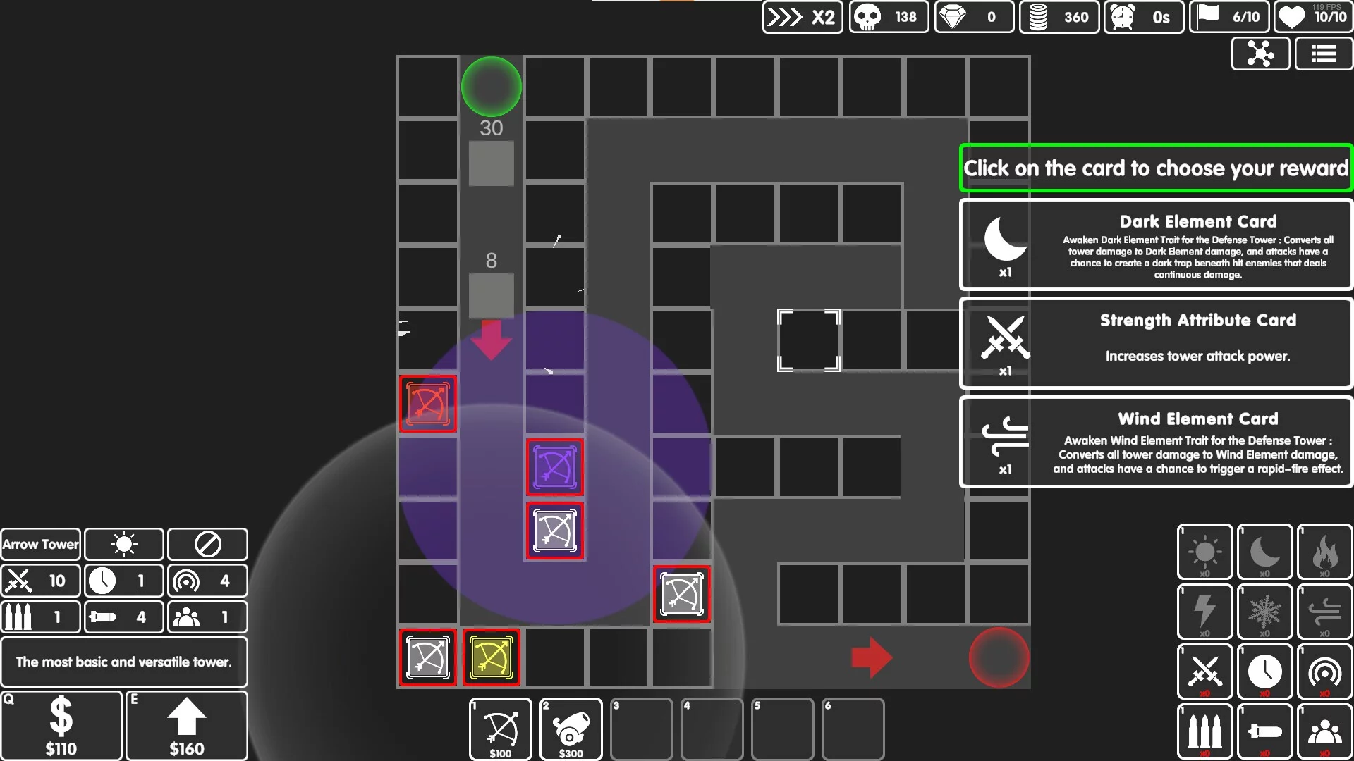 Изображение игры: Graphic Tower Defense