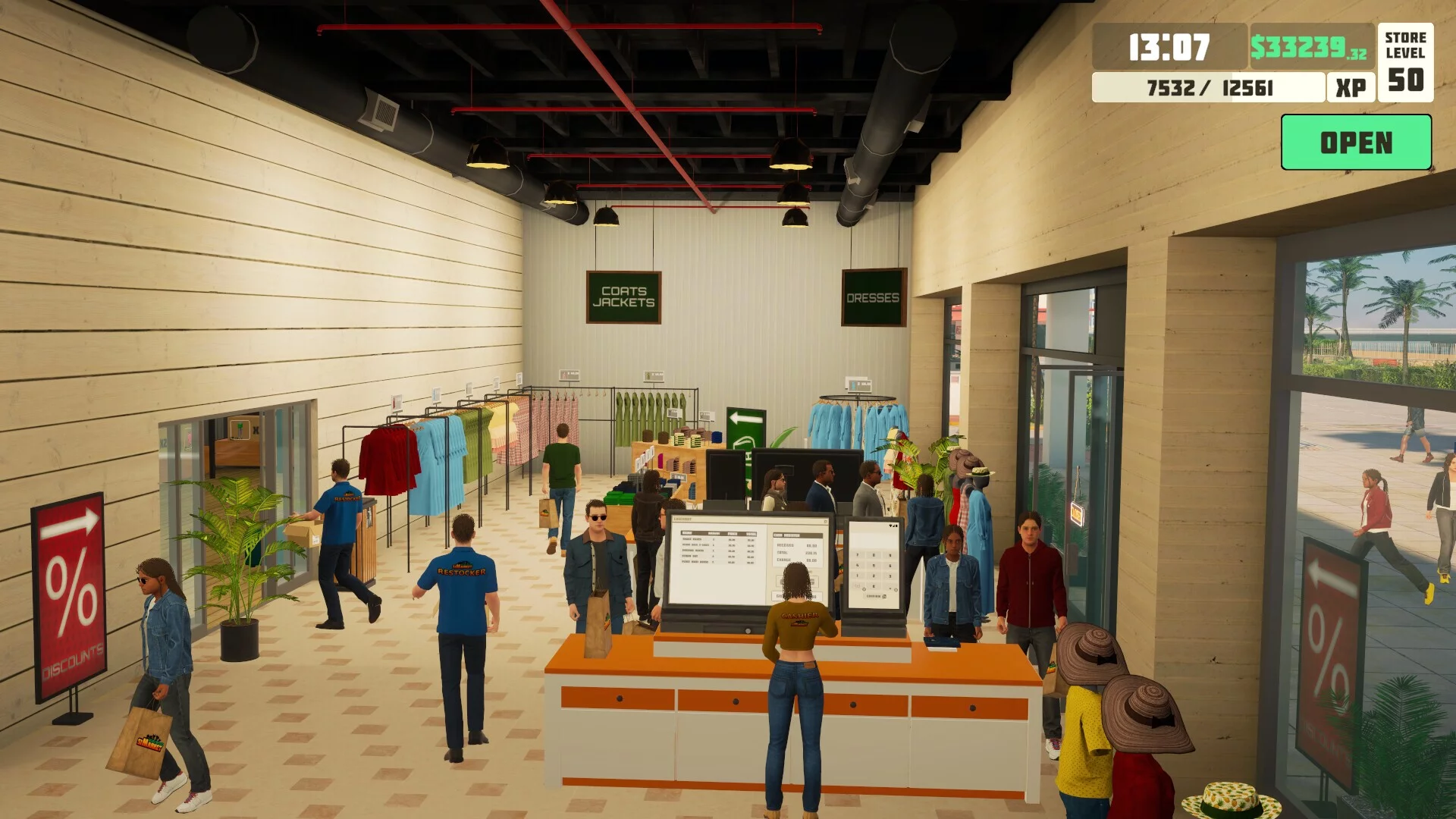 Изображение игры: siMarket Cloth Store Simulator