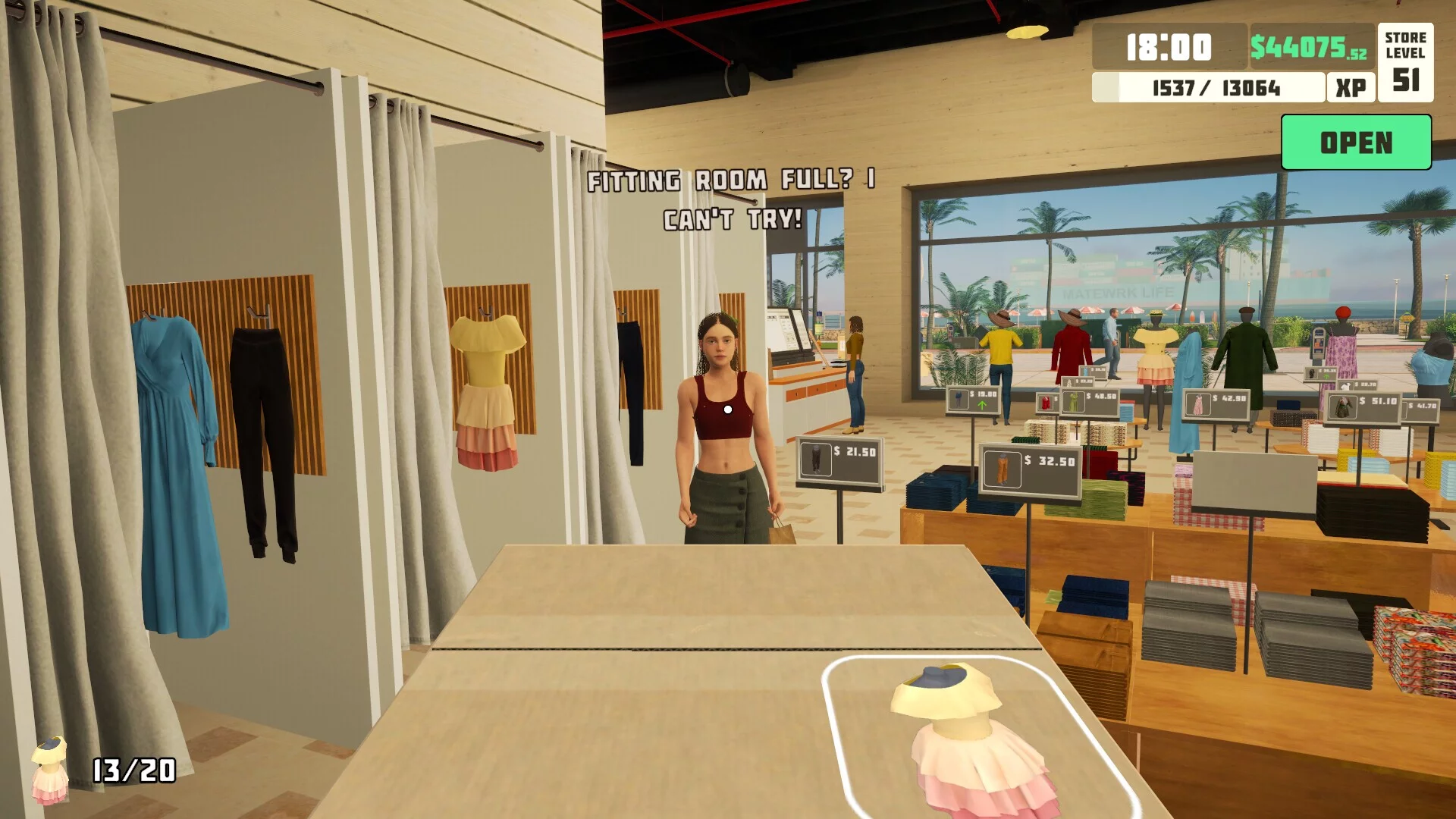 Изображение игры: siMarket Cloth Store Simulator