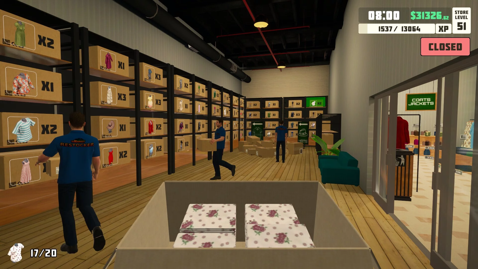 Изображение игры: siMarket Cloth Store Simulator