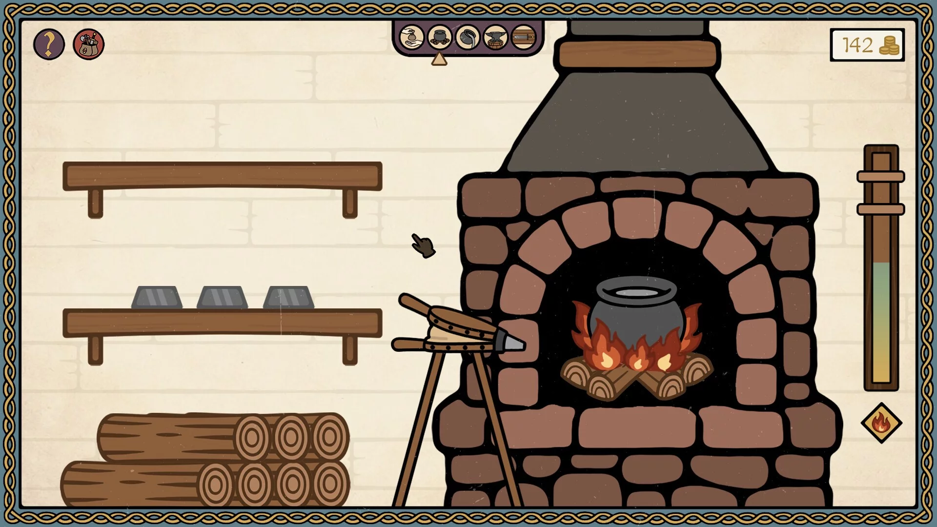 Изображение игры: Cozy Forge: Blacksmith Simulator