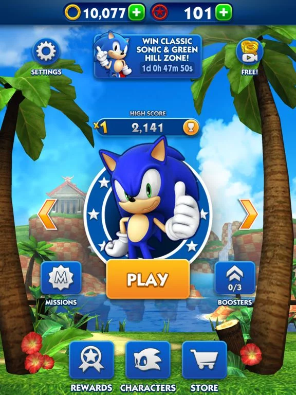 Изображение игры: Sonic Dash