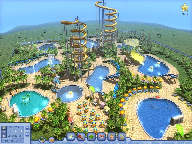 Изображение игры: Waterpark Tycoon