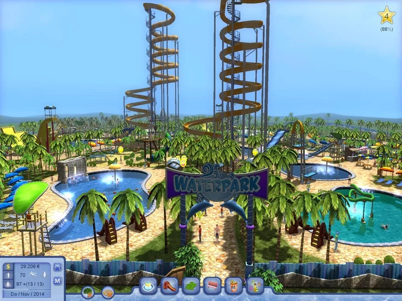 Изображение игры: Waterpark Tycoon