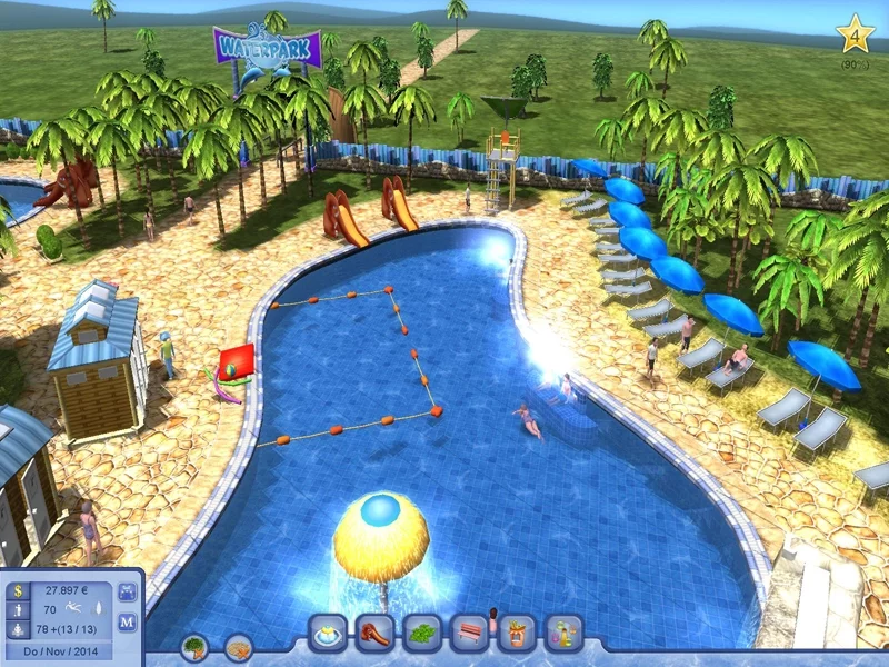 Изображение игры: Waterpark Tycoon