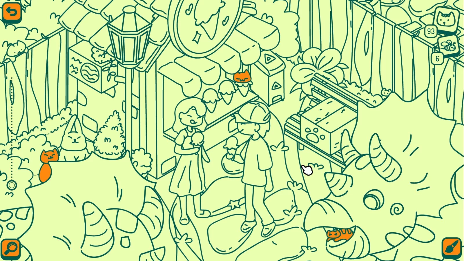 Изображение игры: Cats and Seek: Dino Park