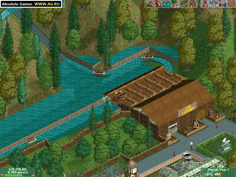 Изображение игры: RollerCoaster Tycoon 2