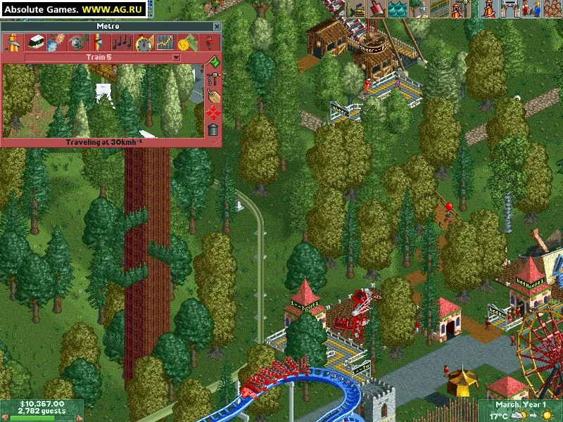 Изображение игры: RollerCoaster Tycoon 2