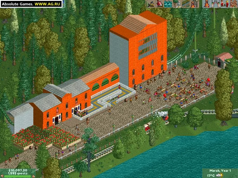 Изображение игры: RollerCoaster Tycoon 2