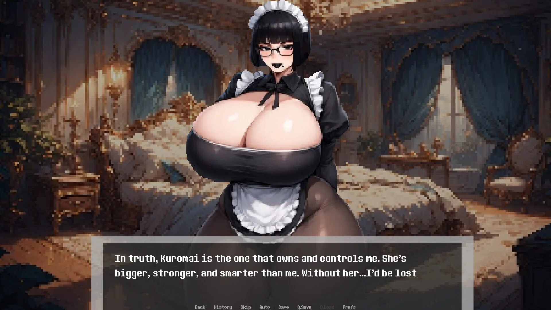 Изображение игры: Dominated by: Yandere Goth Maid