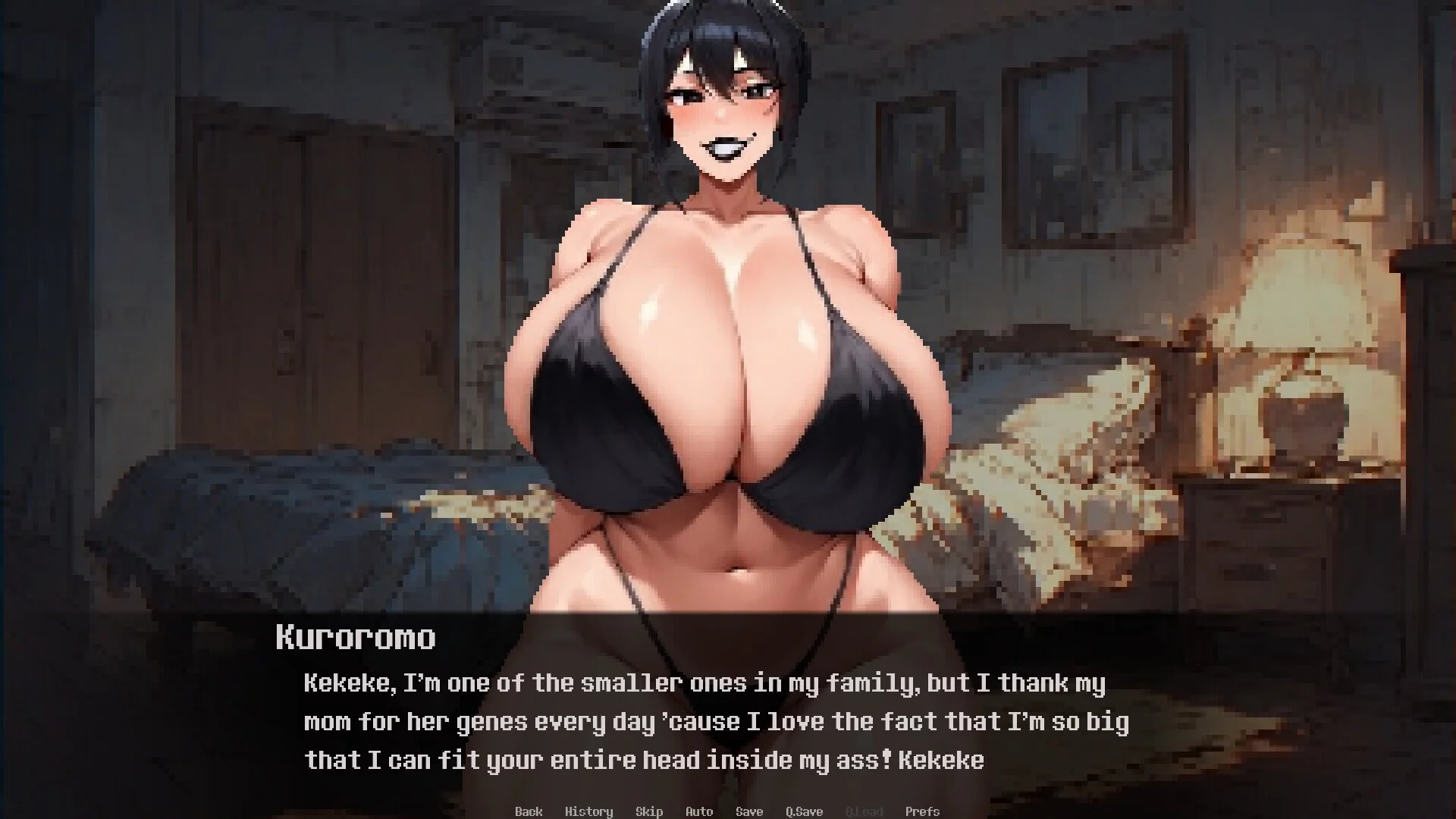 Изображение игры: Dominated by: Yandere Goth Roommate