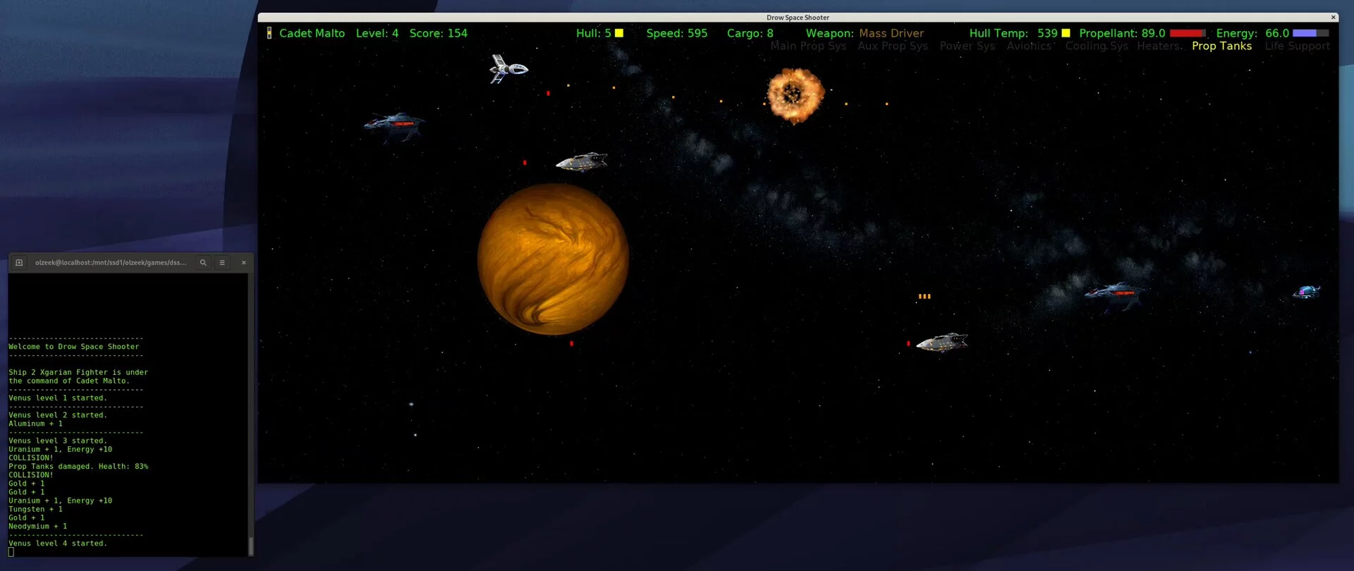 Изображение игры: Drow Space Shooter
