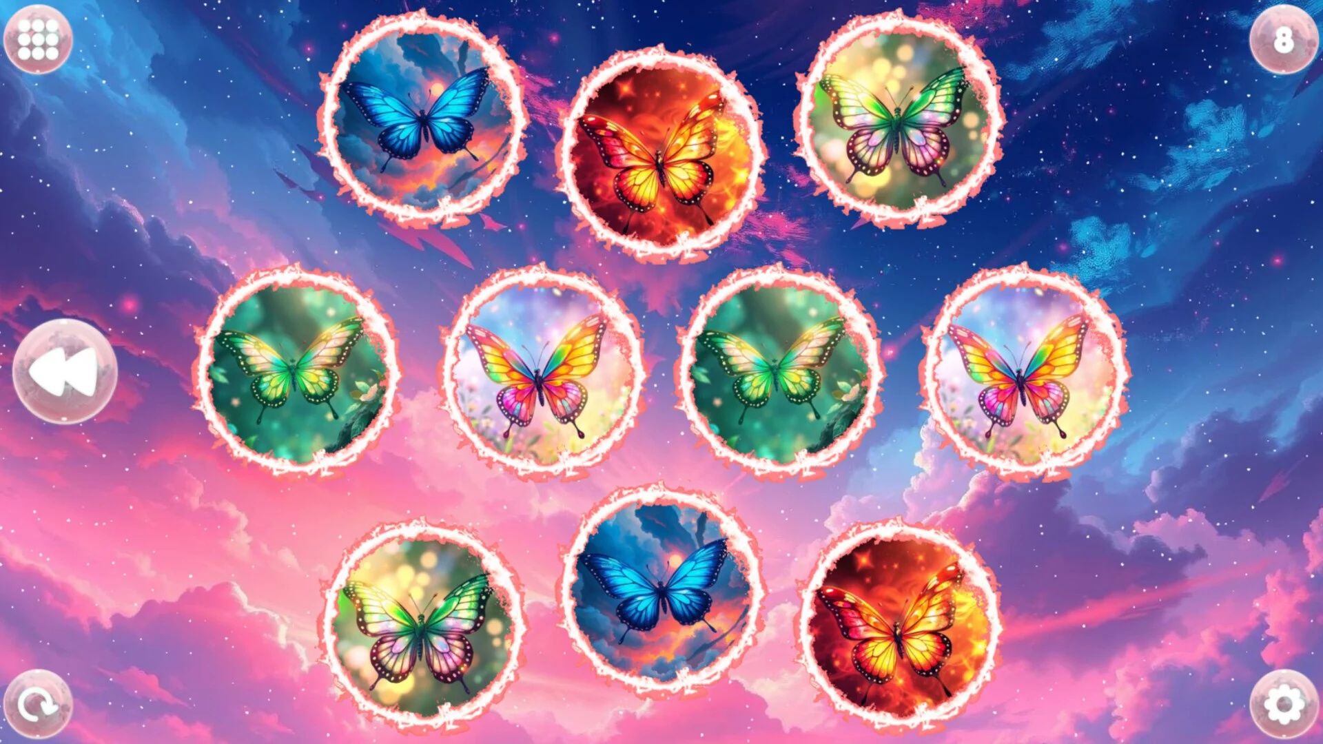 Изображение игры: Anime Dream Match: Butterflies