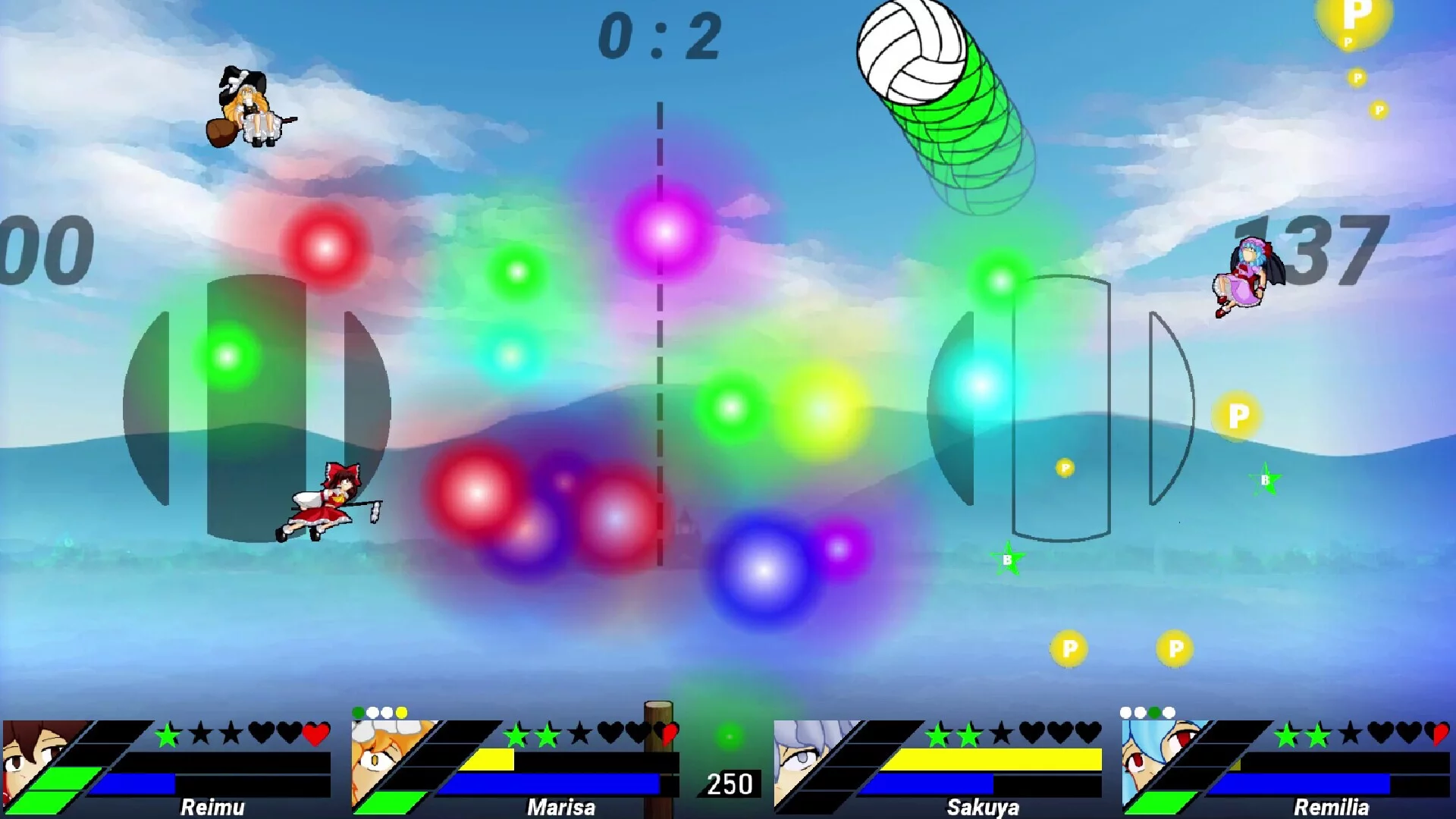 Изображение игры: Touhou Volleyball Danmaku