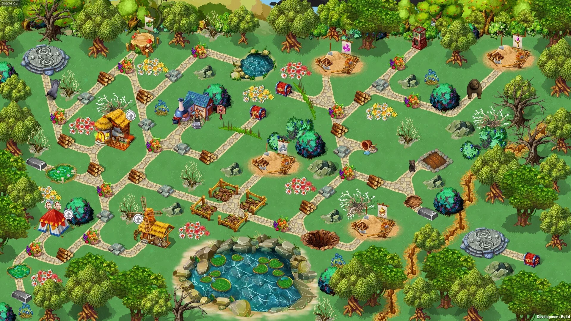 Изображение игры: Gnomes Garden: Black Stones