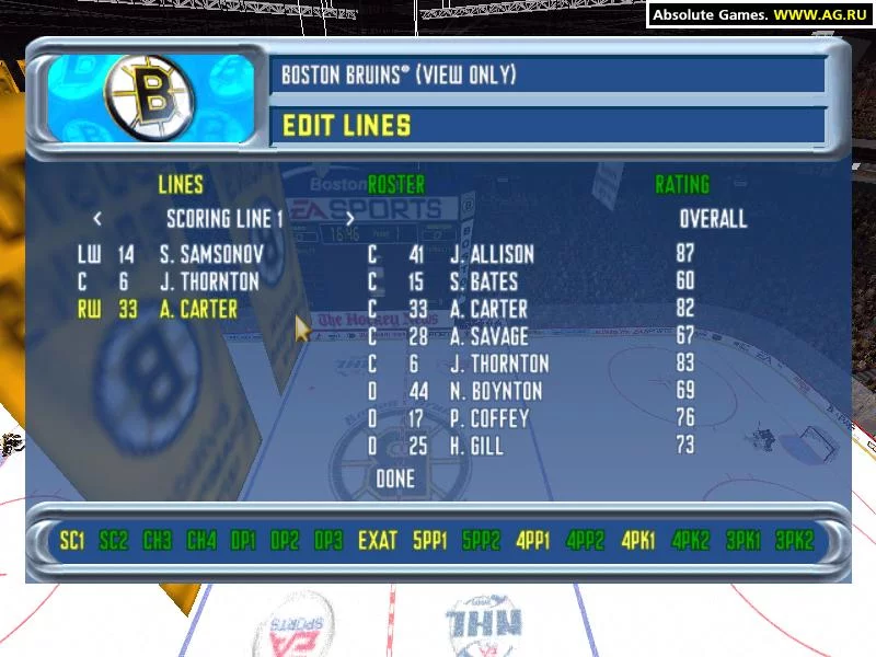Изображение игры: NHL 2001