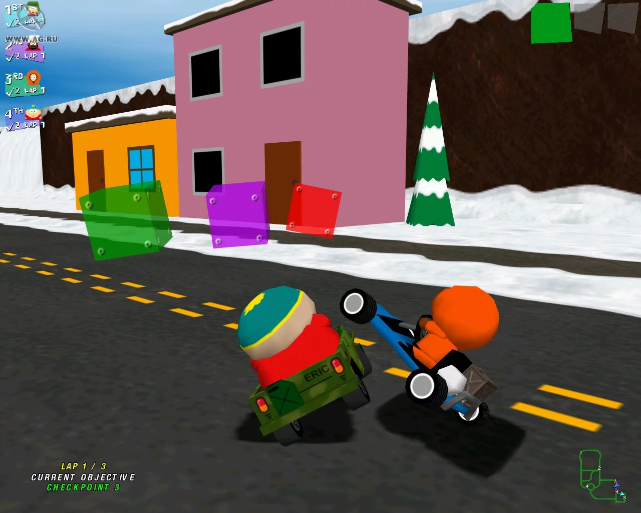 Изображение игры: South Park Rally