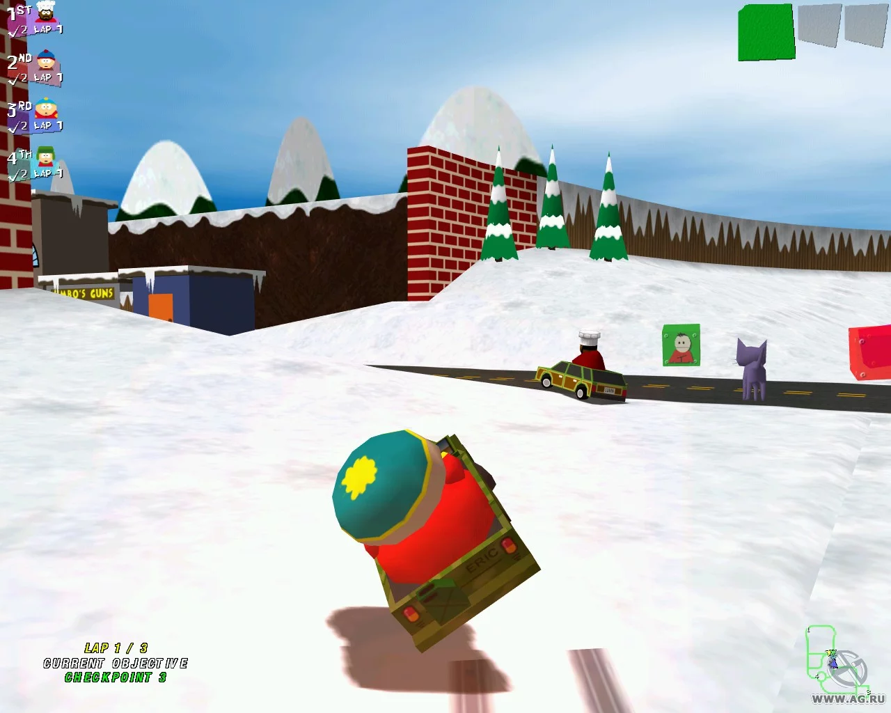 Изображение игры: South Park Rally