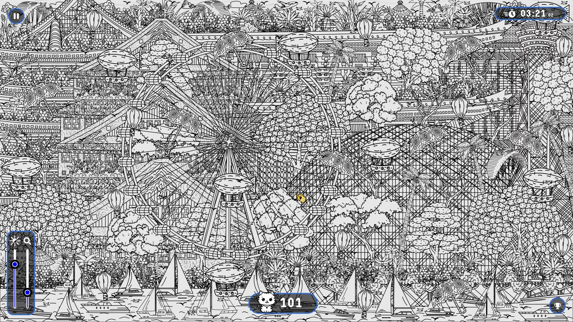 Изображение игры: 101 Cats Hidden in Osaka