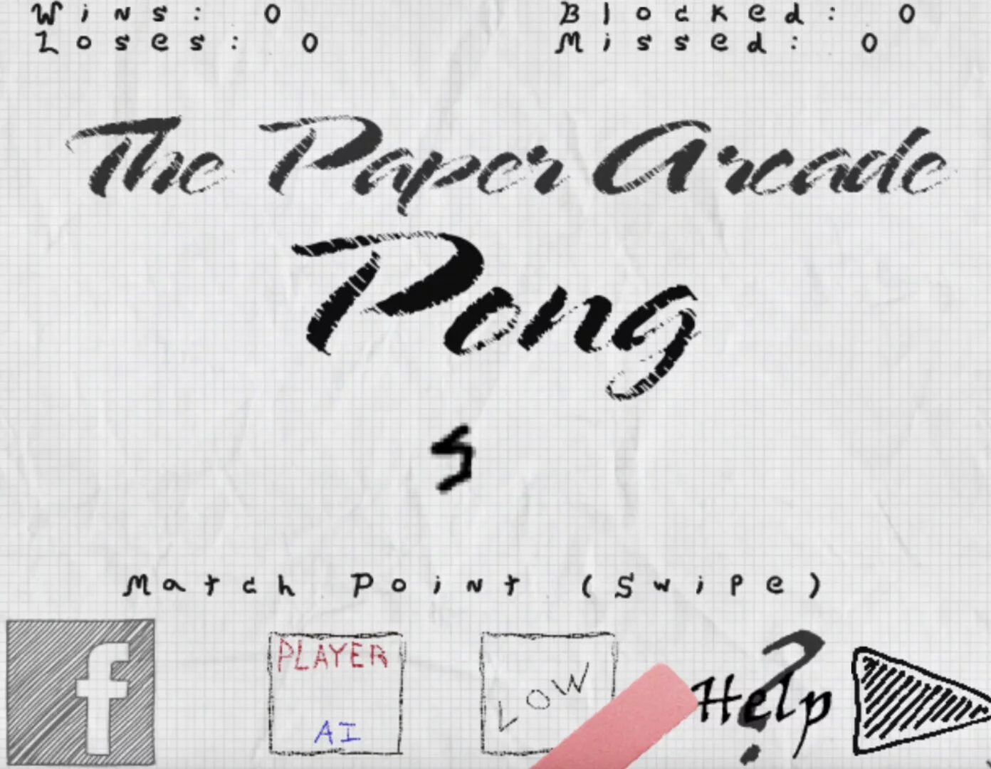 Изображение игры: The Paper Arcade: Pong