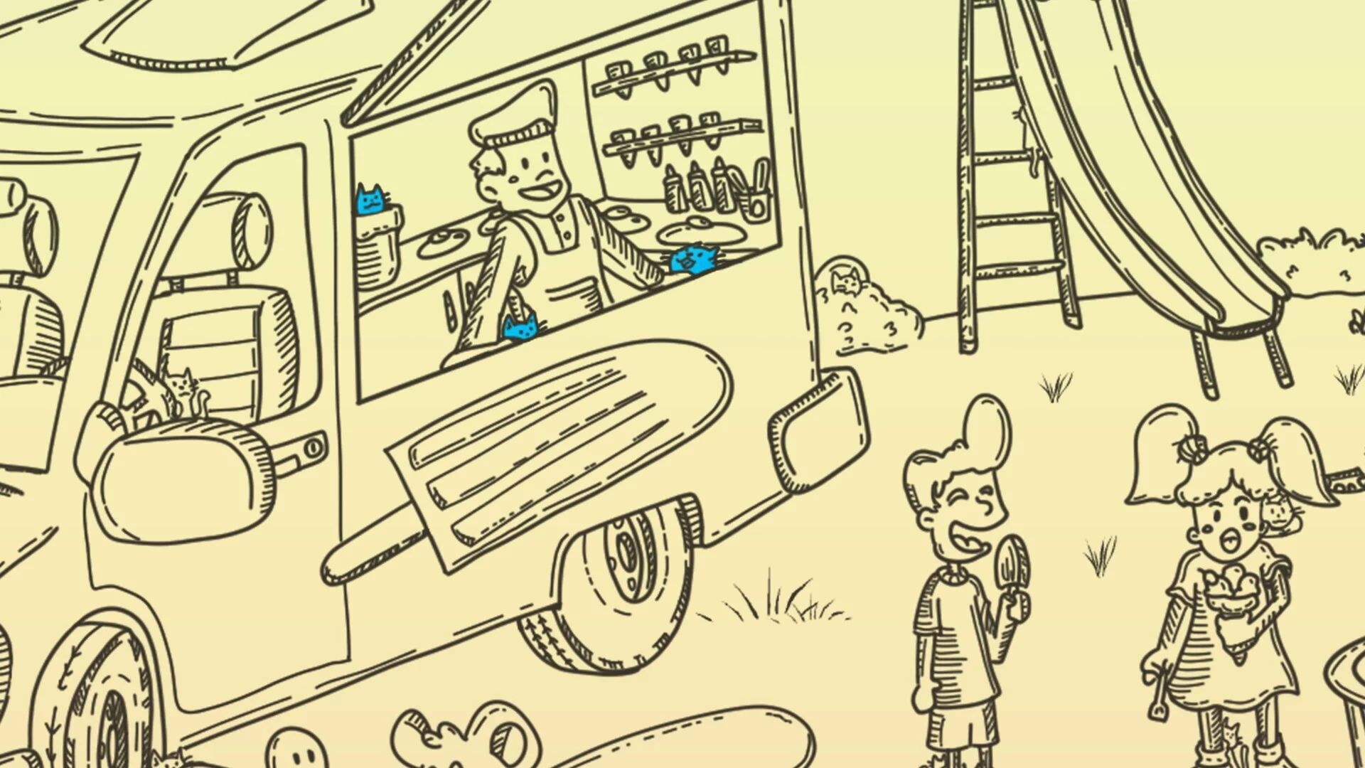 Изображение игры: Hidden Cats - Ice Cream Day