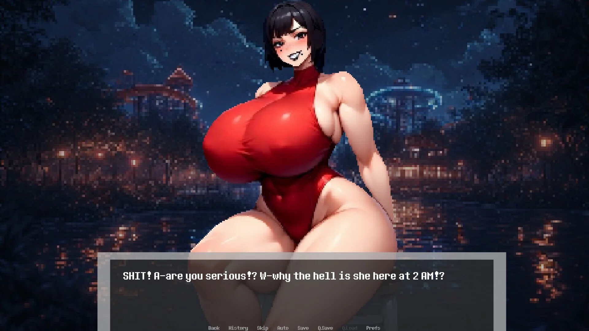 Изображение игры: Dominated by: Yandere Goth Lifeguard