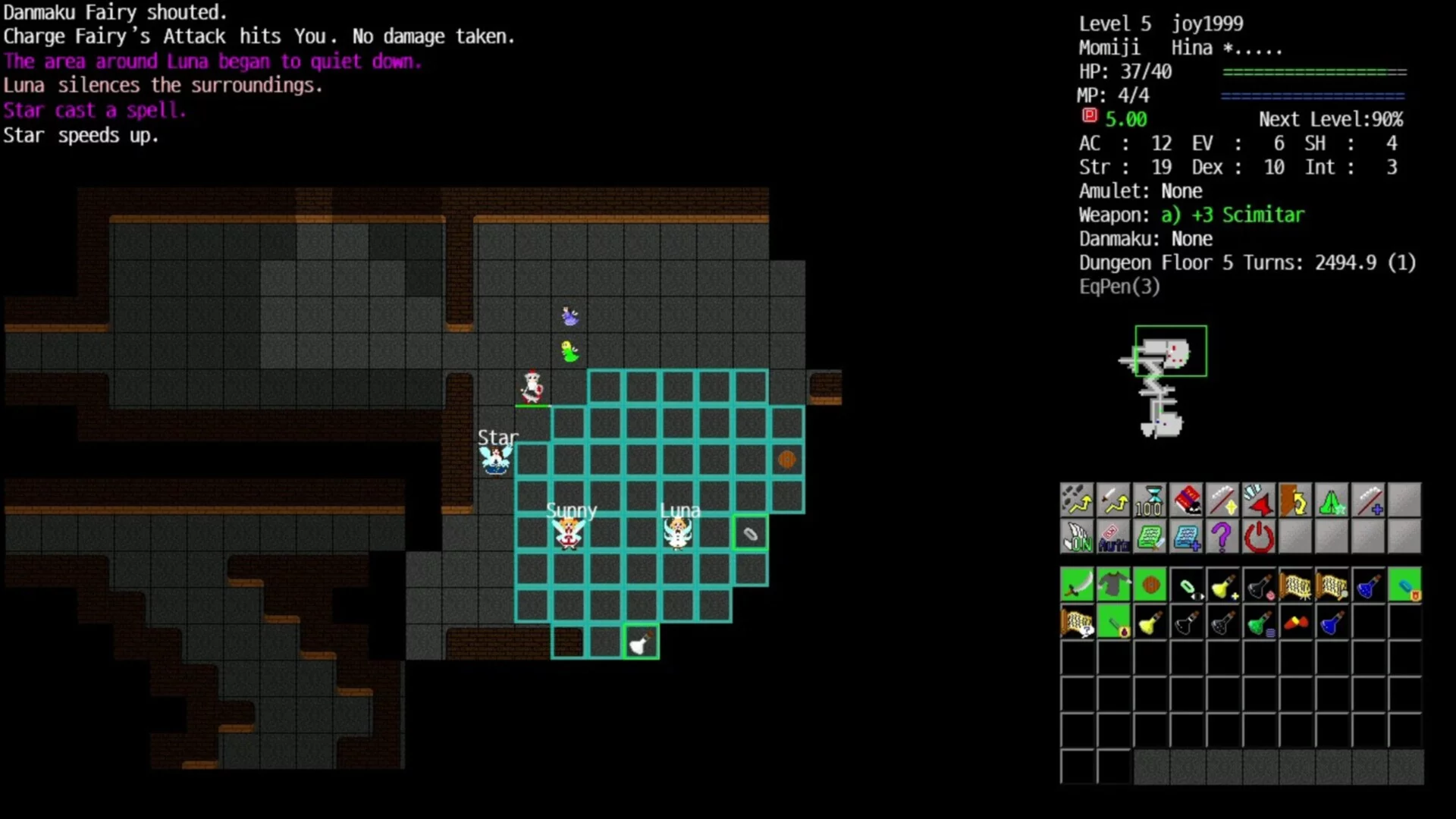 Изображение игры: Touhou Crawl