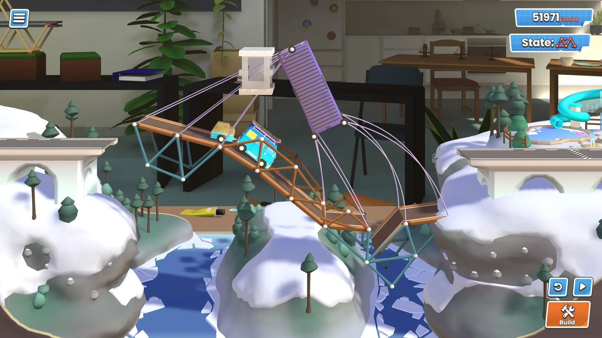 Изображение игры: Bridge Constructor Studio