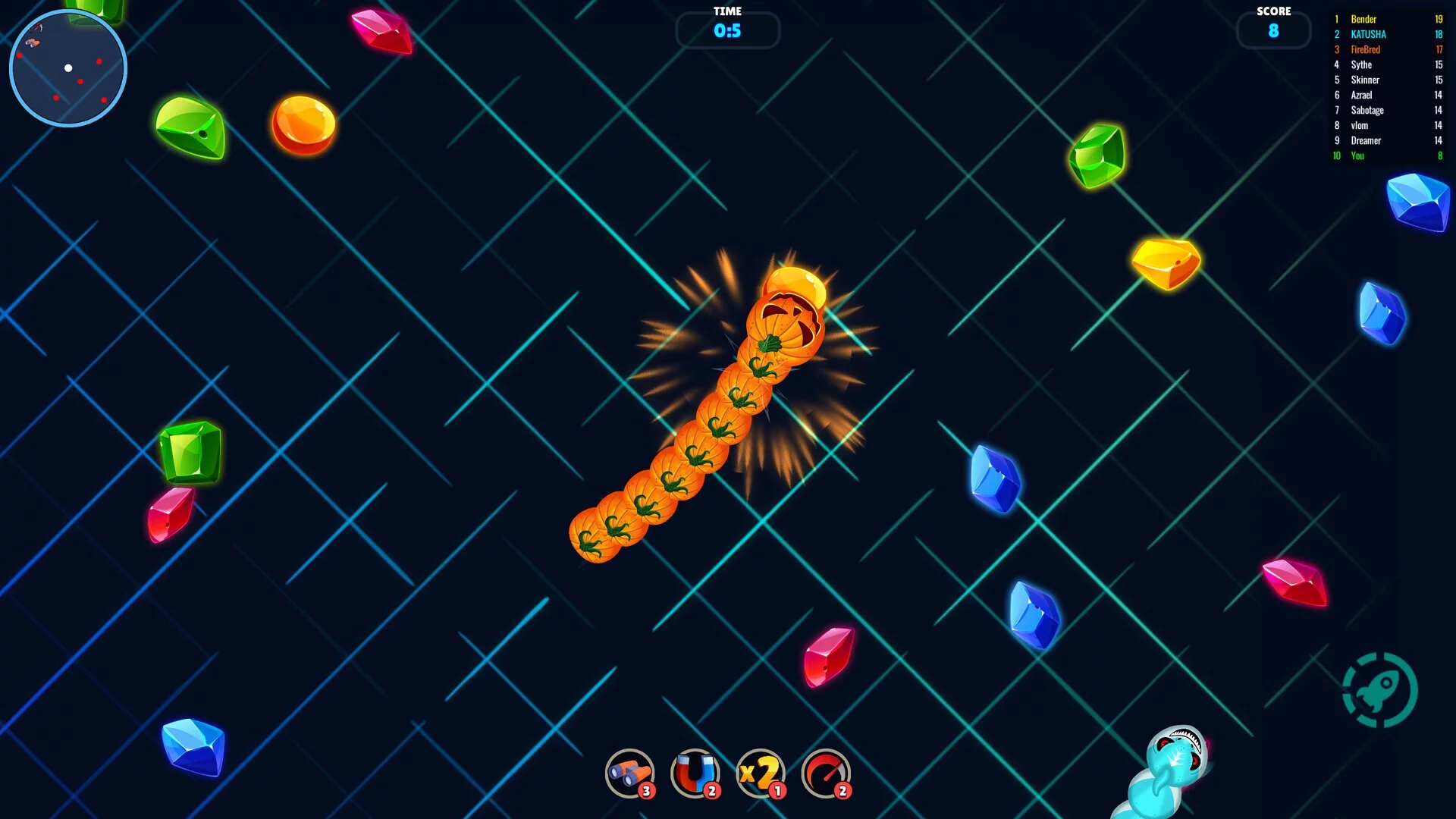 Изображение игры: Worm Wars