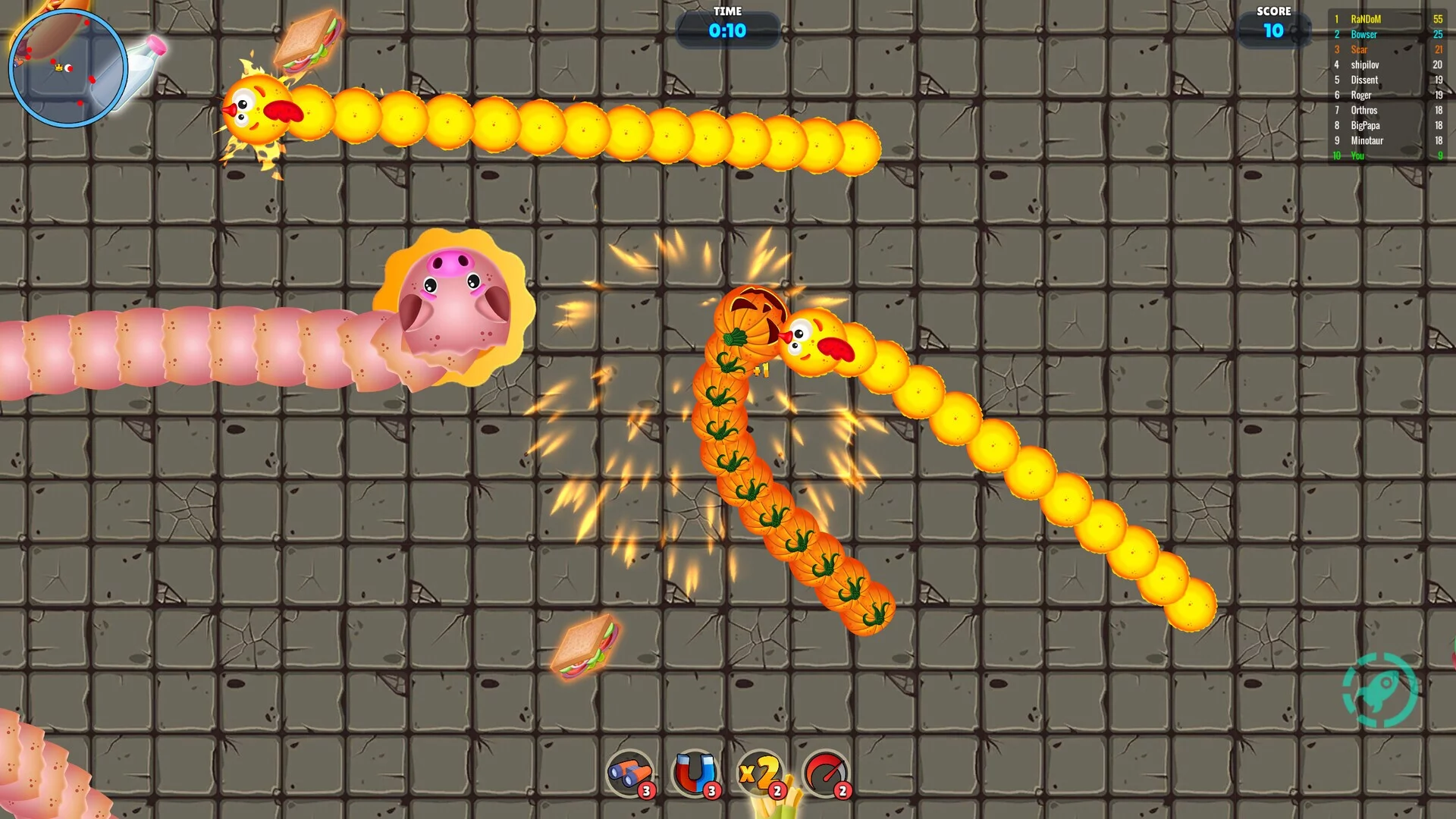 Изображение игры: Worm Wars