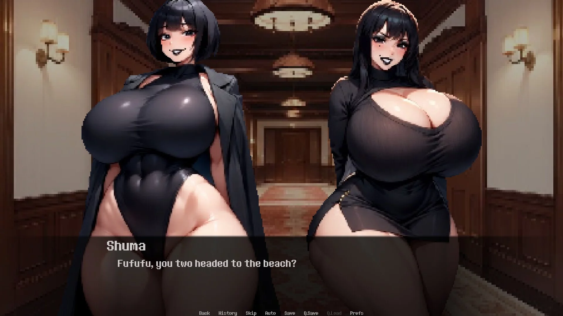 Изображение игры: Dominated by Yandere Goth Girlfriend 3: On the Beach