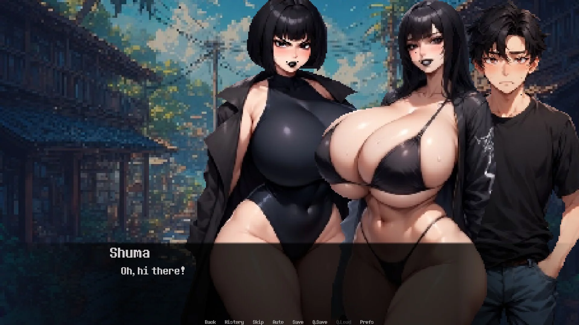 Изображение игры: Dominated by Yandere Goth Girlfriend 3: On the Beach