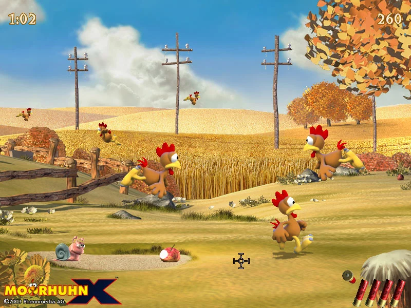 Изображение игры: Moorhuhn X
