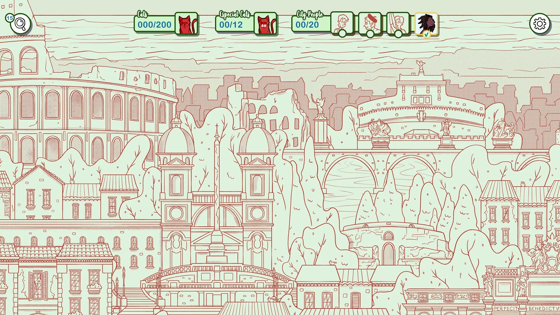 Изображение игры: Hidden Cats in Rome