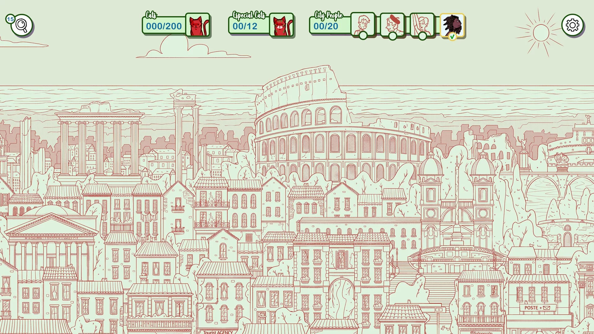 Изображение игры: Hidden Cats in Rome