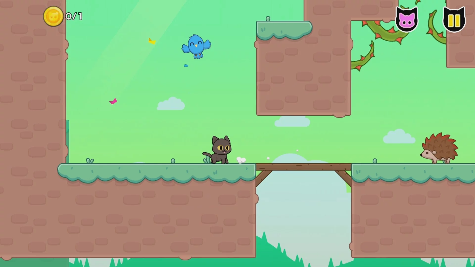 Изображение игры: Kitty Loves Birds