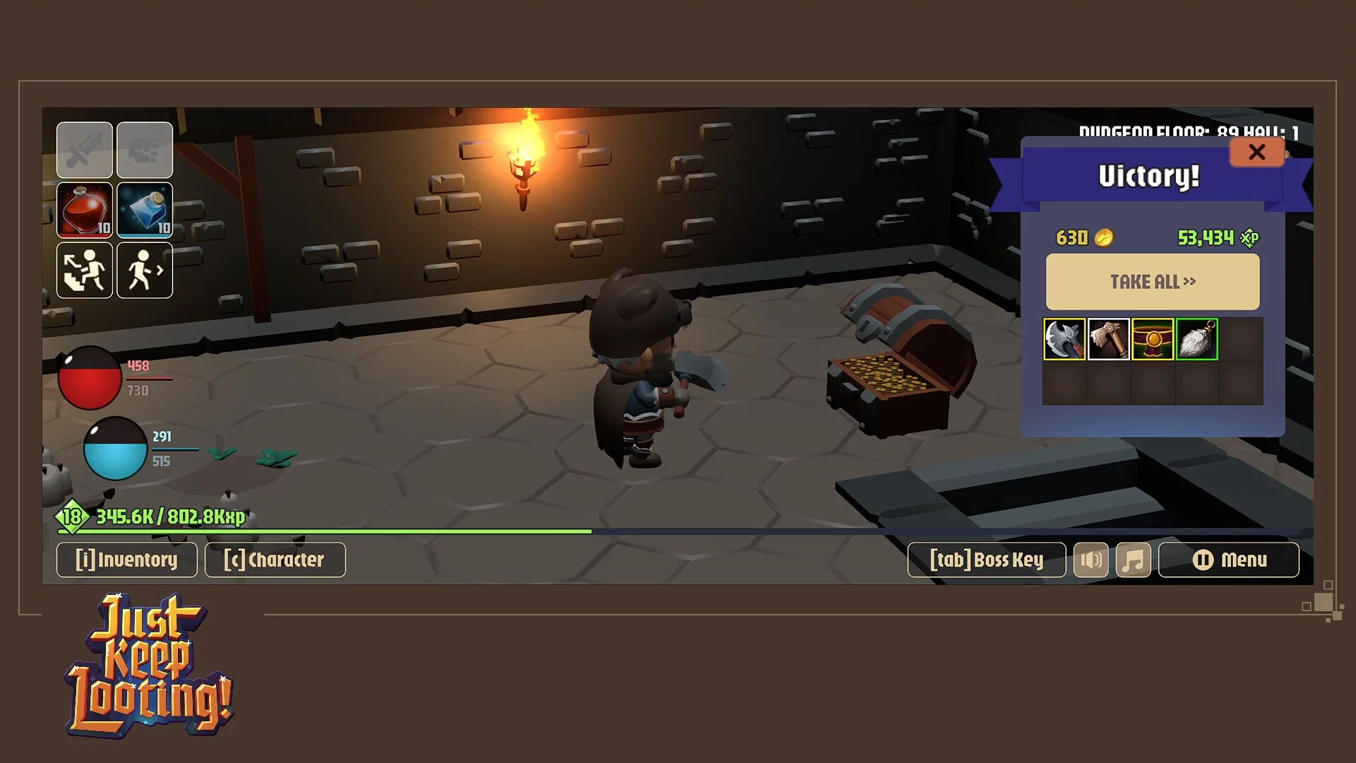 Изображение игры: Just Keep Looting