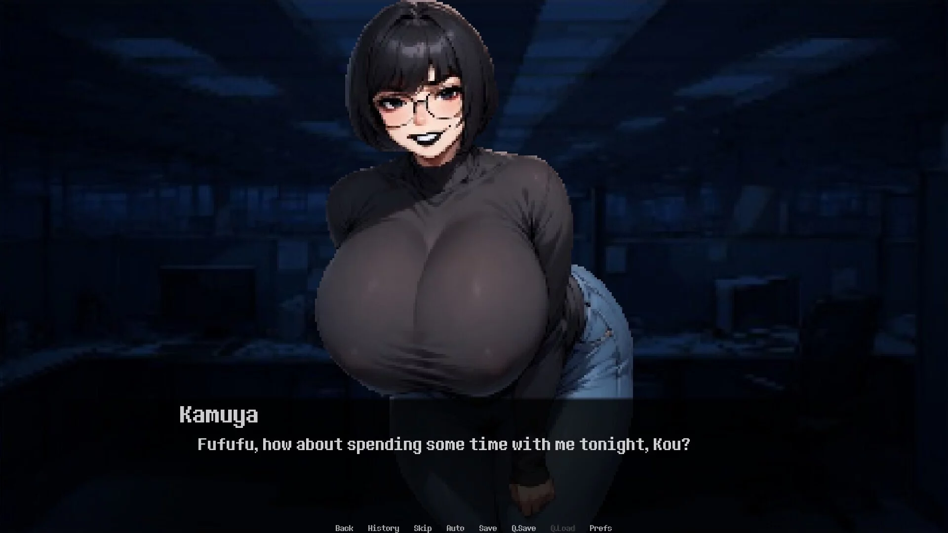 Изображение игры: Dominated by: Yandere Goth Co-worker
