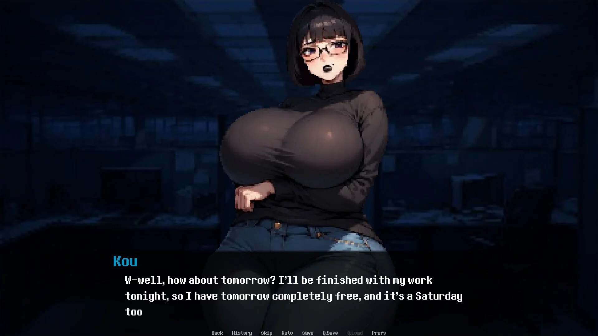 Изображение игры: Dominated by: Yandere Goth Co-worker