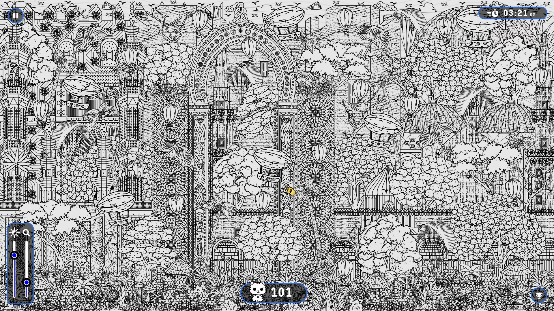 Изображение игры: 101 Cats Hidden in Medina