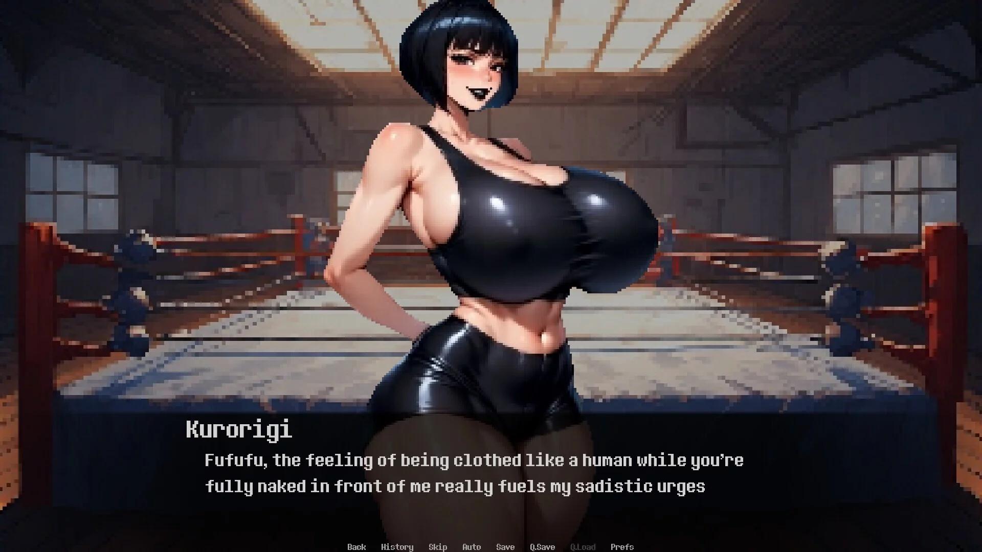 Изображение игры: Dominated by: Yandere Goth Boxer