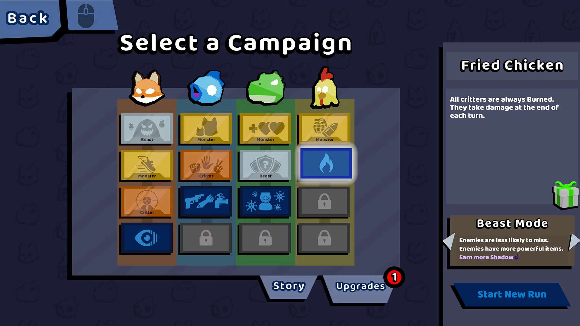 Изображение игры: Critter Crossfire