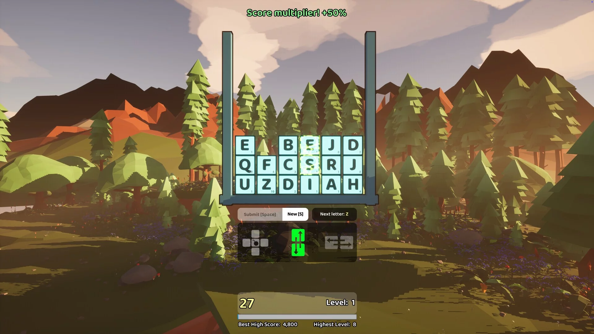 Изображение игры: Wordy Rain