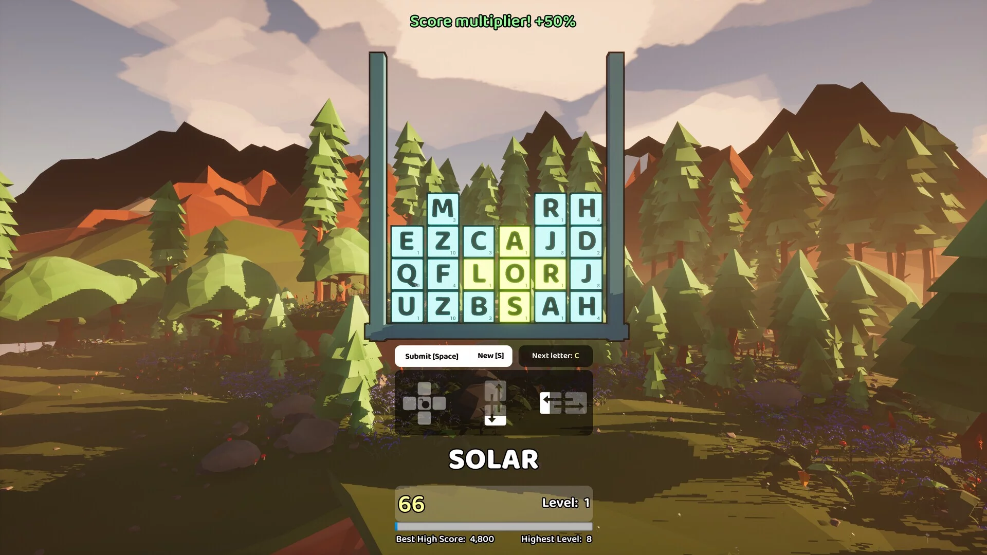 Изображение игры: Wordy Rain