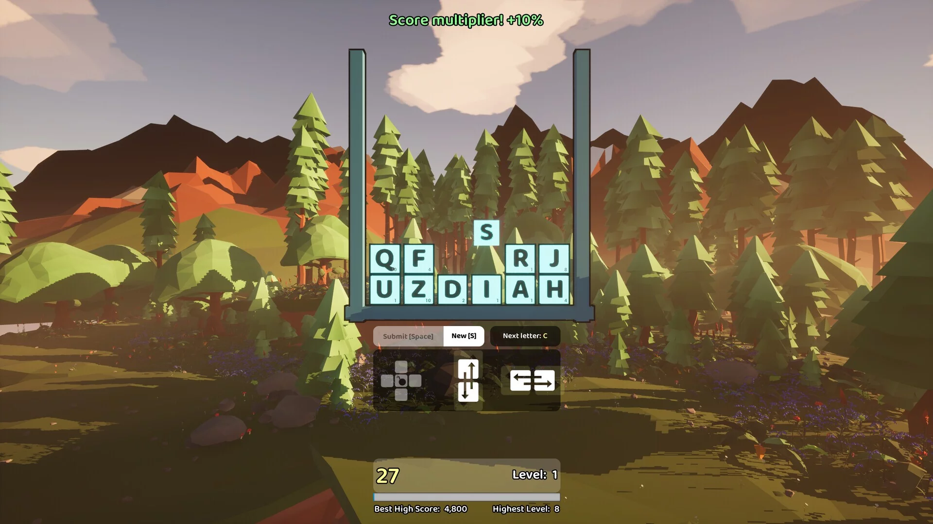 Изображение игры: Wordy Rain